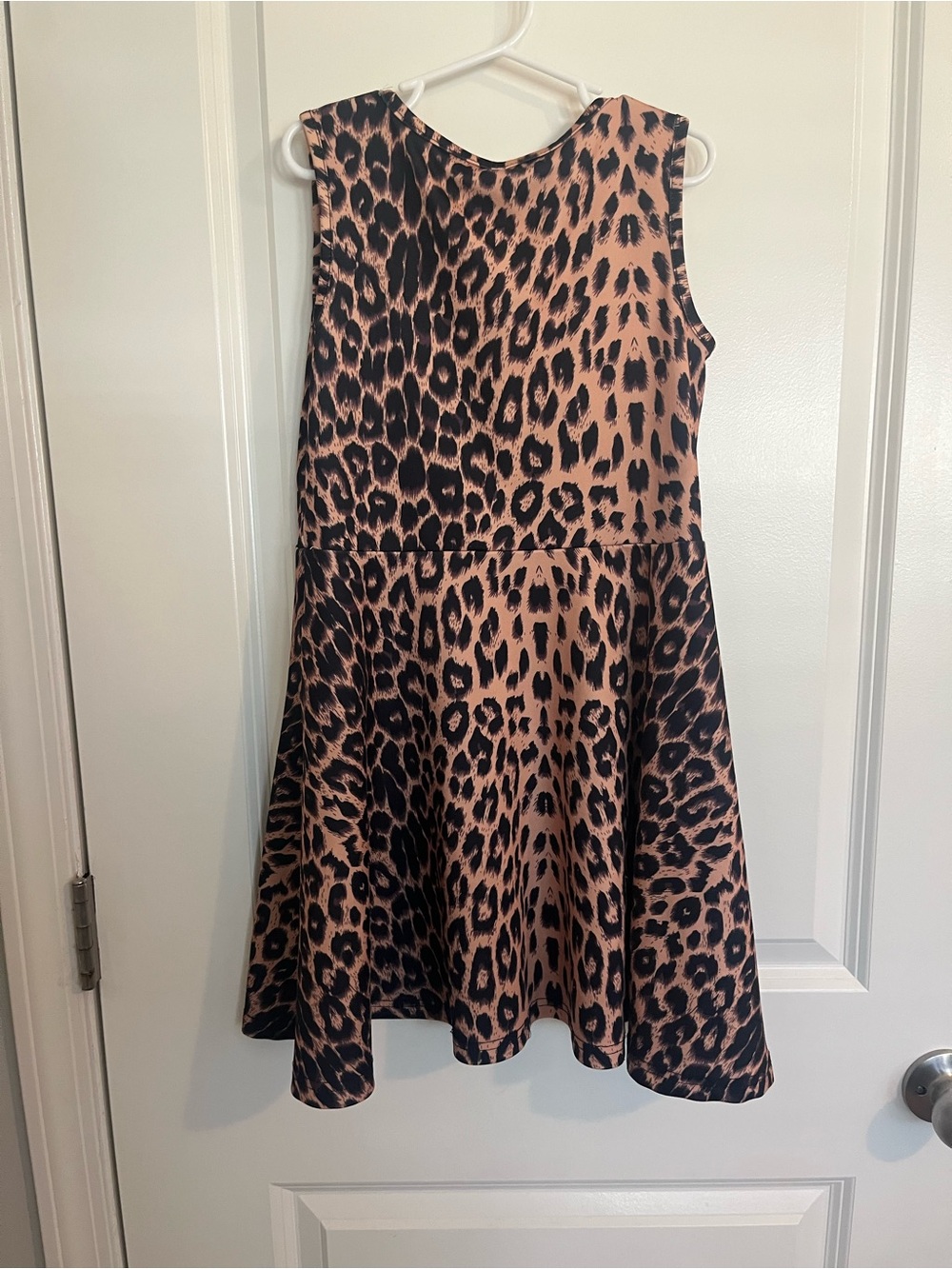 Source Unknown Girls' Leopard Print Fit & Flare Dress - Brown & Black - Picture 2 of 3